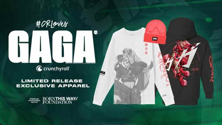 Crunchyroll x Lady Gaga s’associent pour une autre collaboration streetwear Chromatica