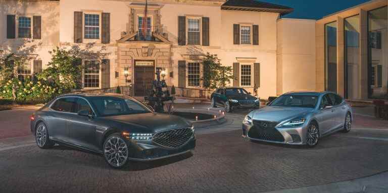 Genesis G90 2023 contre Lexus LS500 2022 contre Mercedes S500 2022 Photos