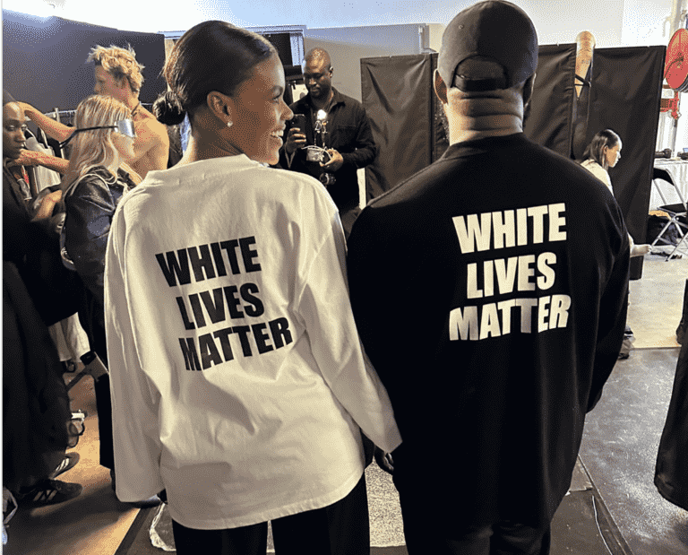 Kanye West porte une chemise « White Lives Matter » au défilé de mode de Paris