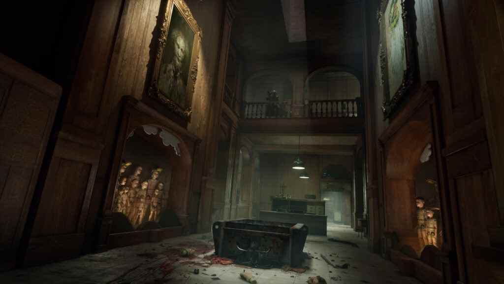 La capture d'écran Outlast Trials montrant certains intérieurs