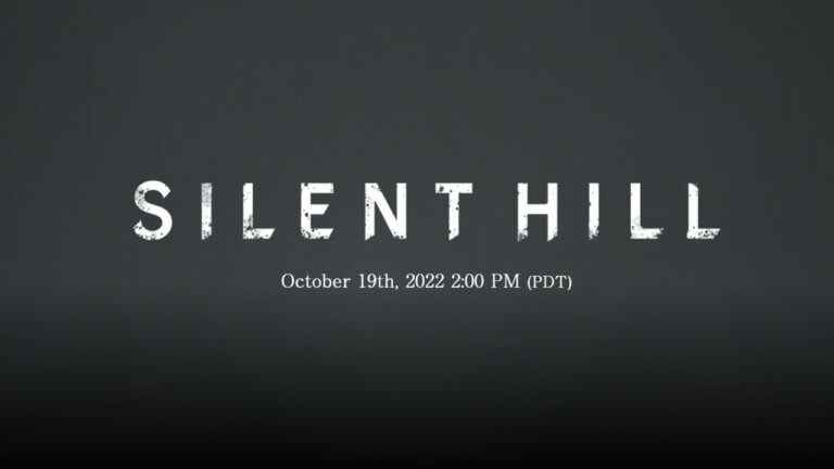 La diffusion en direct de Silent Hill Transmission est prévue pour le 19 octobre, avec les dernières mises à jour de la série Silent Hill    
