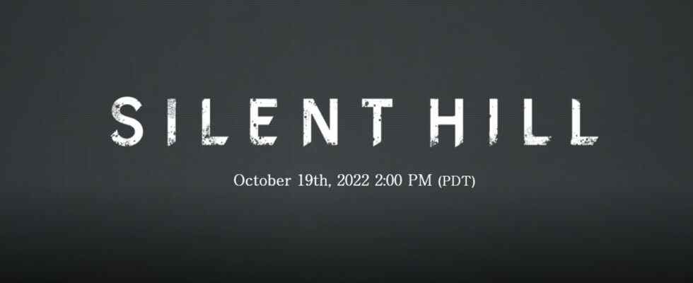 La diffusion en direct de Silent Hill Transmission est prévue pour le 19 octobre, avec les dernières mises à jour de la série Silent Hill