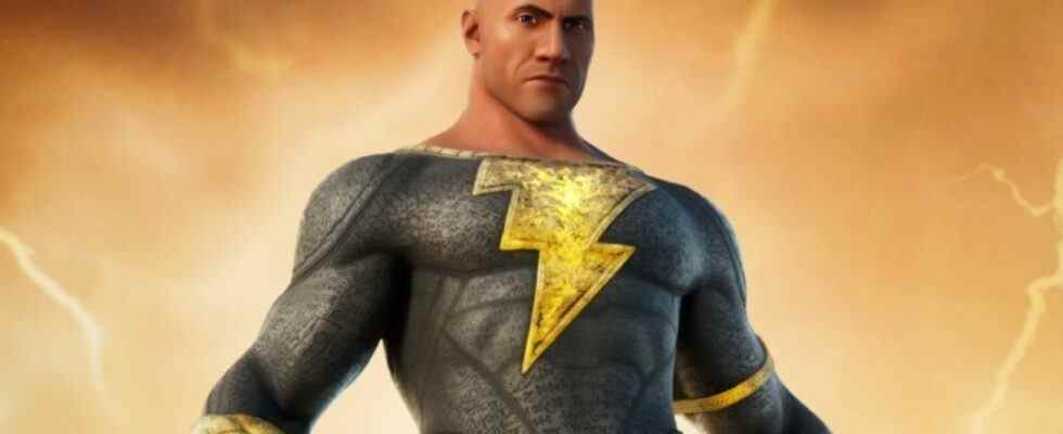 La peau Fortnite Black Adam ramène The Rock