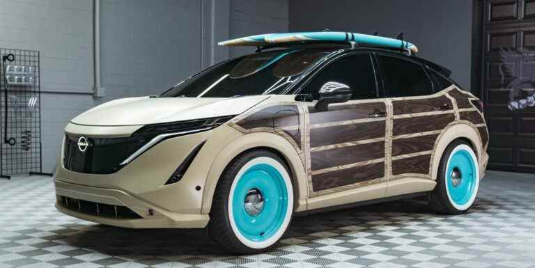 Le Nissan Ariya Surfwagon Concept 2023 est un Woody étrange