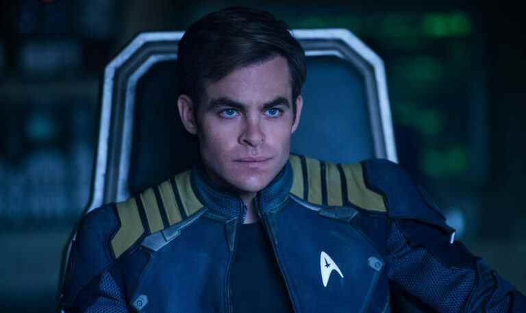 Chris Pine as Kirk in Star Trek