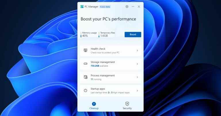 Le gestionnaire de PC de Microsoft est comme CCleaner pour votre ordinateur