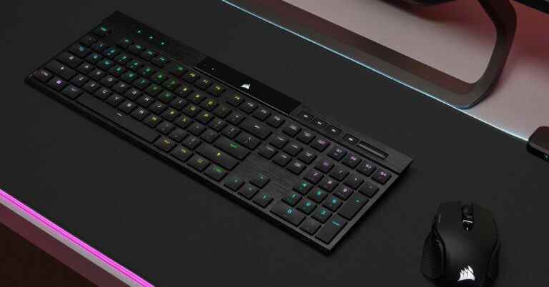 Le nouveau clavier de Corsair est si fin qu’il n’a presque pas l’air mécanique