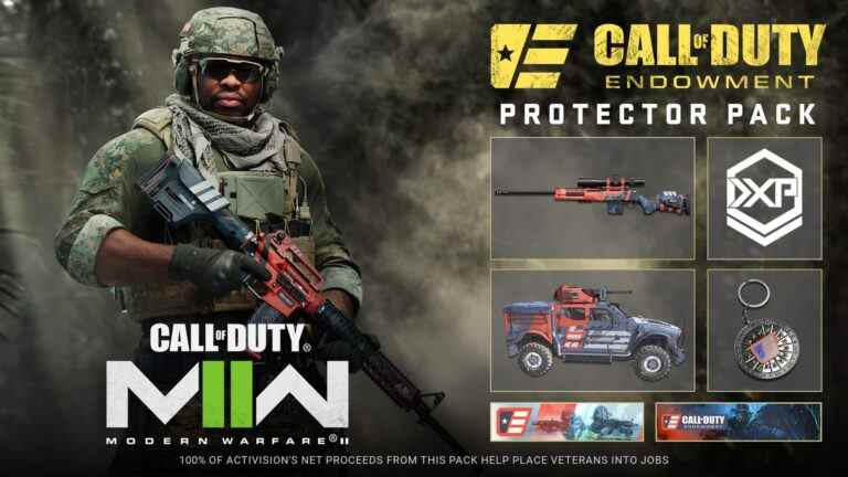 Le pack protecteur de dotation Call of Duty apporte un skin spécial Hutch et plus encore ;  Les profits soutiendront les vétérans