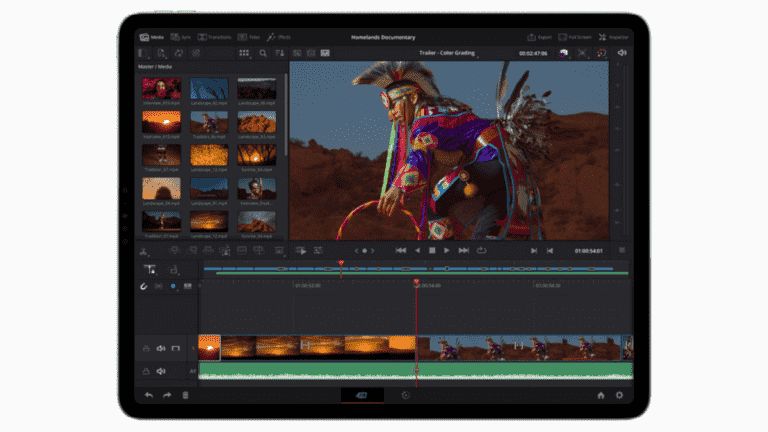 L’éditeur vidéo gratuit de DaVinci Resolve est disponible sur iPad