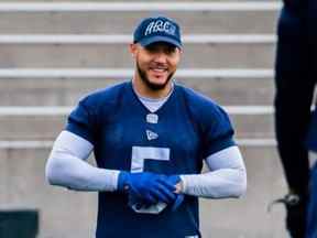 Le joueur de ligne défensive des Argonauts de Toronto, Shane Ray.