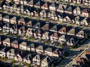 Maisons dans un quartier de Toronto.