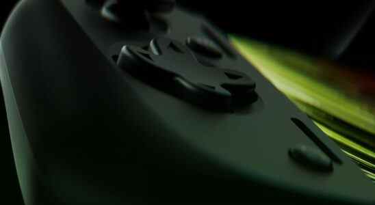 Razer Edge 5G d-pad closeup.