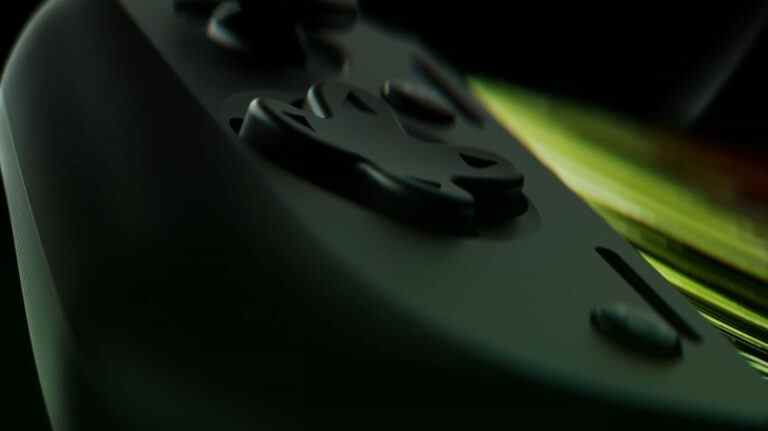 Razer Edge 5G d-pad closeup.