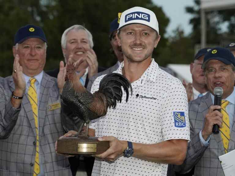 Mackenzie Hughes saute de 31 places au 51e rang du classement mondial du golf après son titre