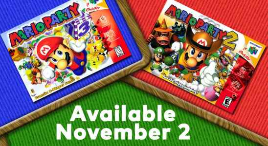 Mario Party et Mario Party 2 arrivent sur Nintendo Switch Online + pack d'extension le 2 novembre