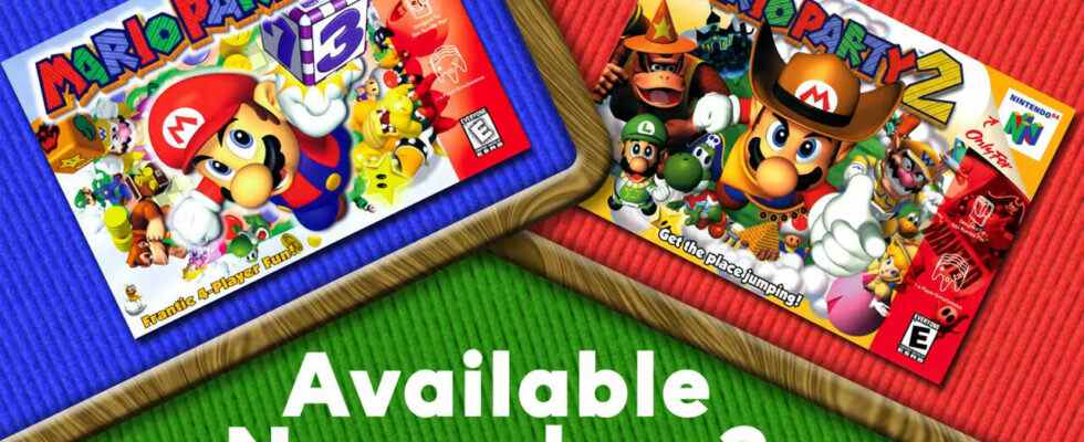 Mario Party et Mario Party 2 arrivent sur Nintendo Switch Online + pack d'extension le 2 novembre