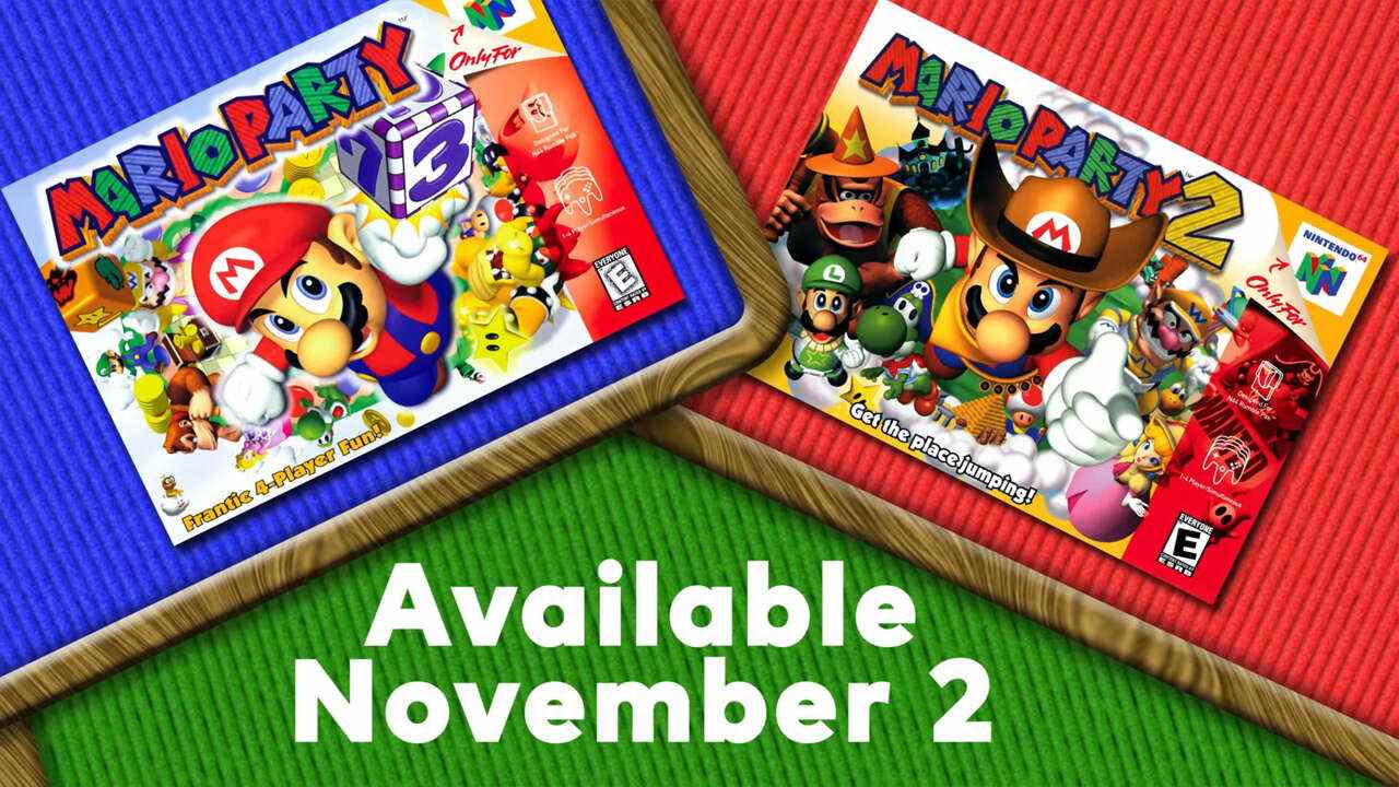 Mario Party et Mario Party 2 arrivent sur Nintendo Switch Online + pack d'extension le 2 novembre
