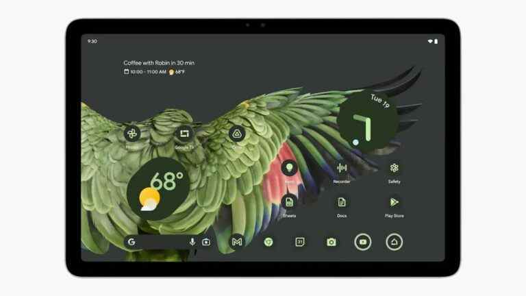 Nous aurons peut-être un premier aperçu du logiciel Google Pixel Tablet