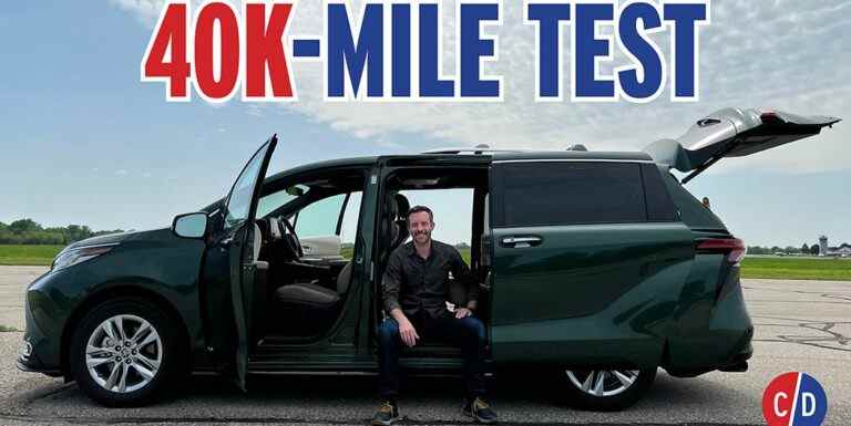 Nous avons testé une Toyota Sienna hybride sur plus de 40 000 milles