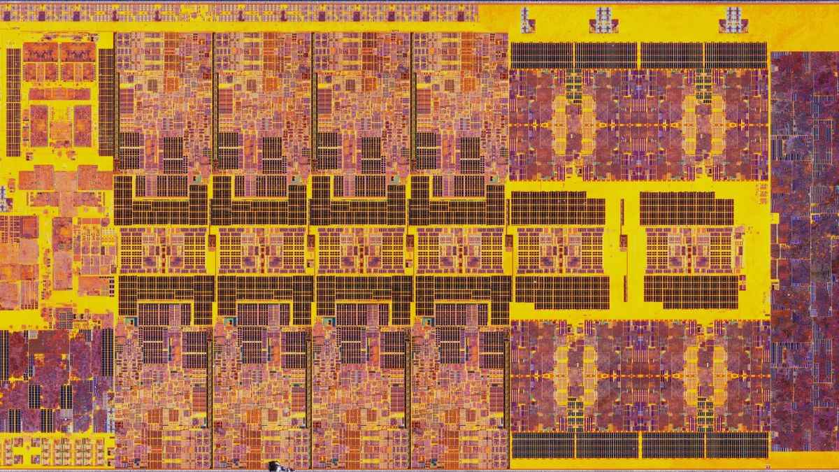 Infrared close up of Raptor Lake chip.