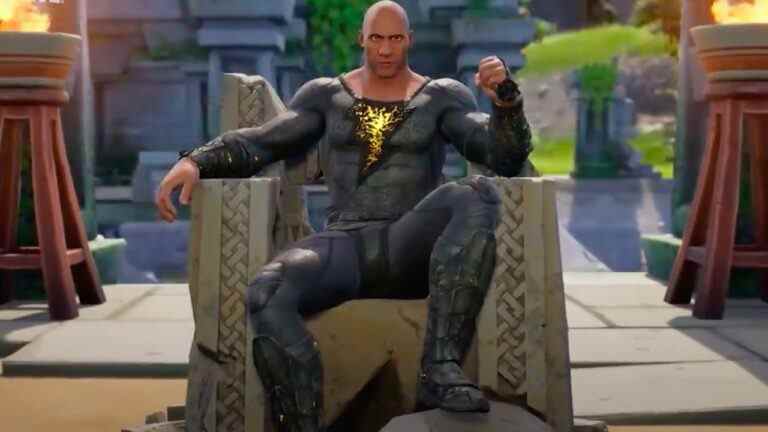  Pouvez-vous le creuser?  Black Adam apportera encore une fois le rock à Fortnite
