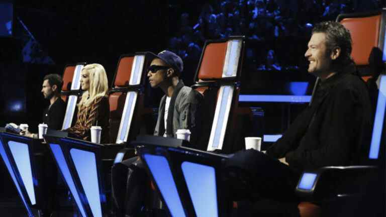 The Voice Adam Gwen Pharrell Blake