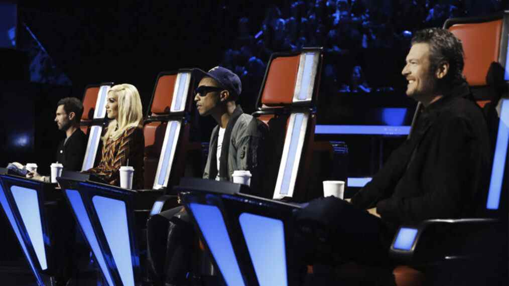 The Voice Adam Gwen Pharrell Blake