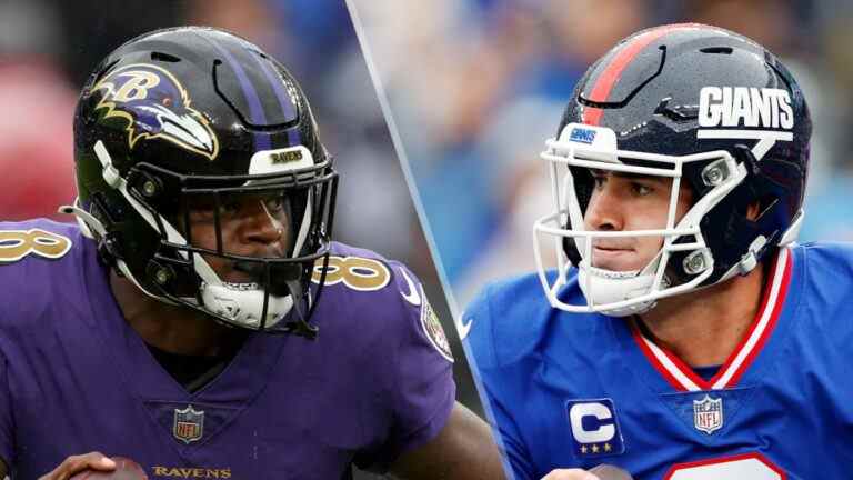 Ravens vs Giants en direct: comment regarder la semaine 6 de la NFL en ligne