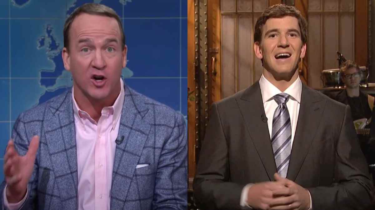 Peyton Manning and Eli Manning on Saturday Night Live