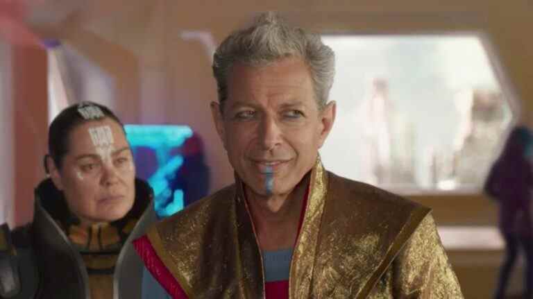 Jeff Goldblum as the Grandmaster in Thor: Ragnarok