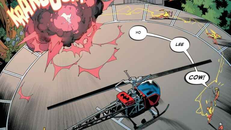 Un Batcopter de la vieille école et la star invitée originale des Teen Titans dans Batman/Superman : World’s Finest #8