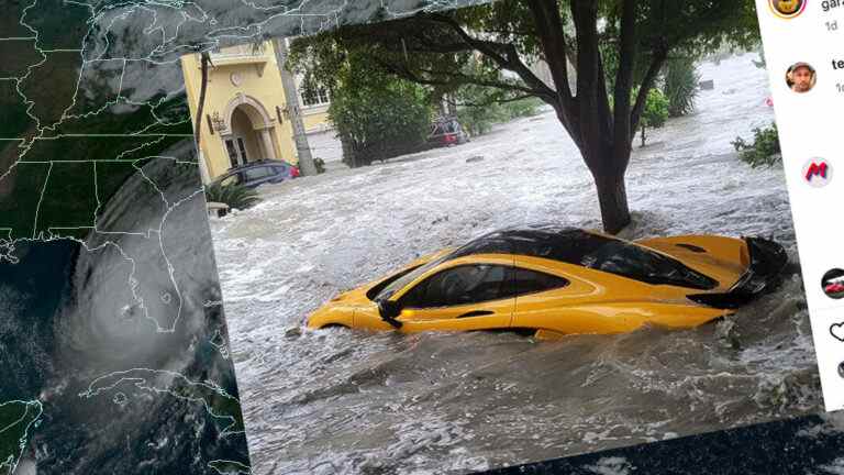 Une supercar de plusieurs millions de dollars emportée par les eaux de crue se retrouve dans les toilettes