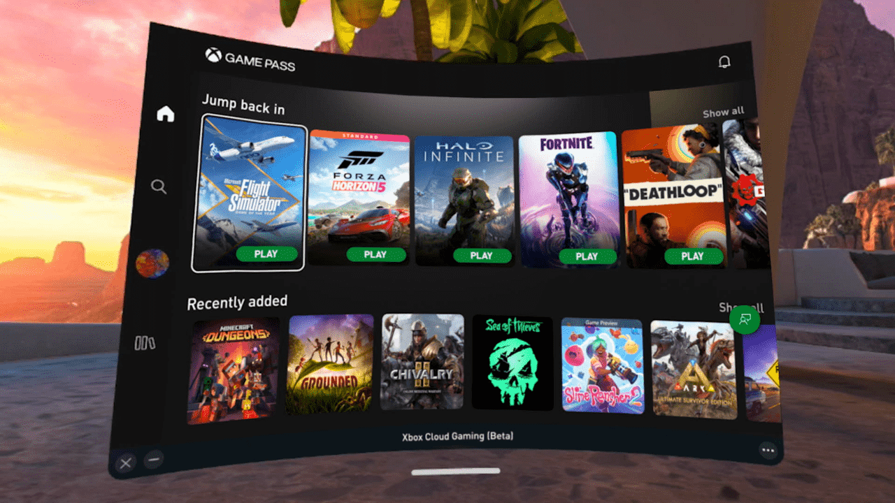 Xbox Game Pass arrive sur le casque Meta Quest VR
