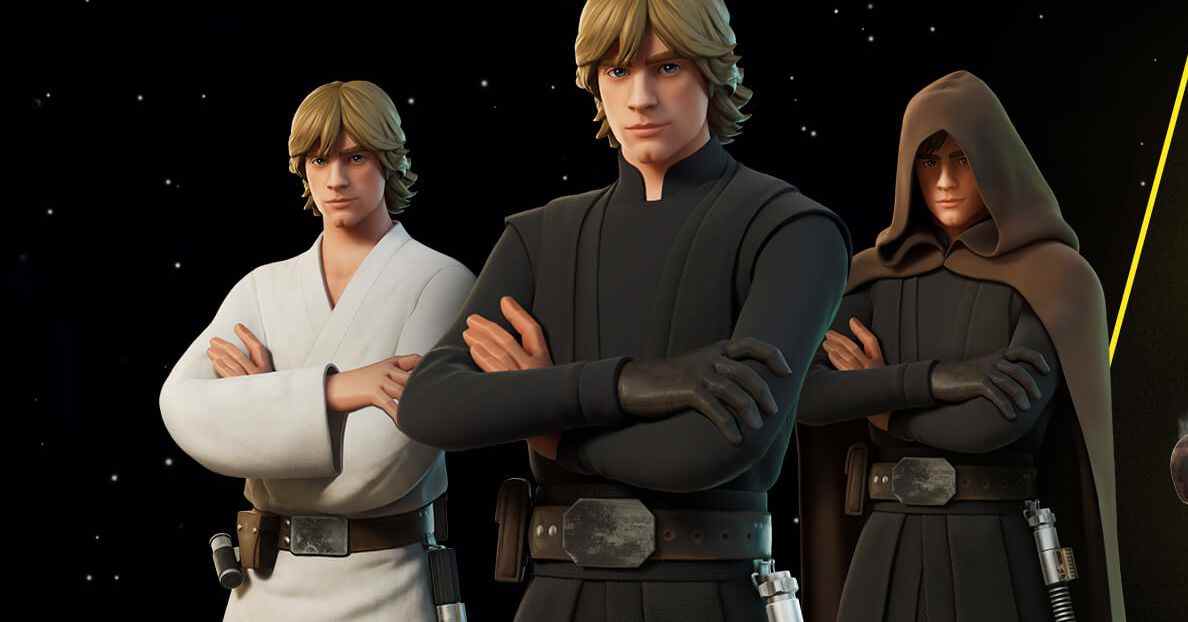 Le crossover de la semaine Skywalker de Fortnite amène Luke, Leia et Han au jeu
