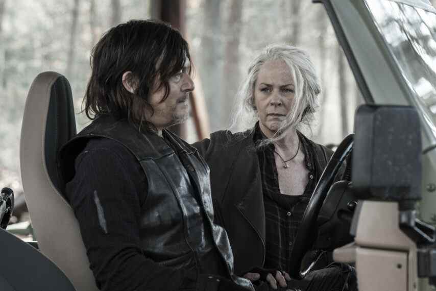 Norman Reedus comme Daryl Dixon, Melissa McBride comme Carol Peletier