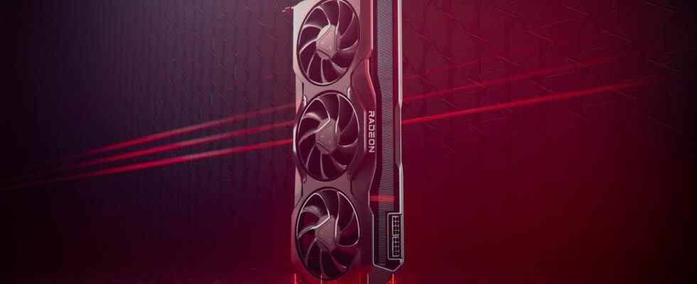 AMD RX 7900 XTX graphics card render