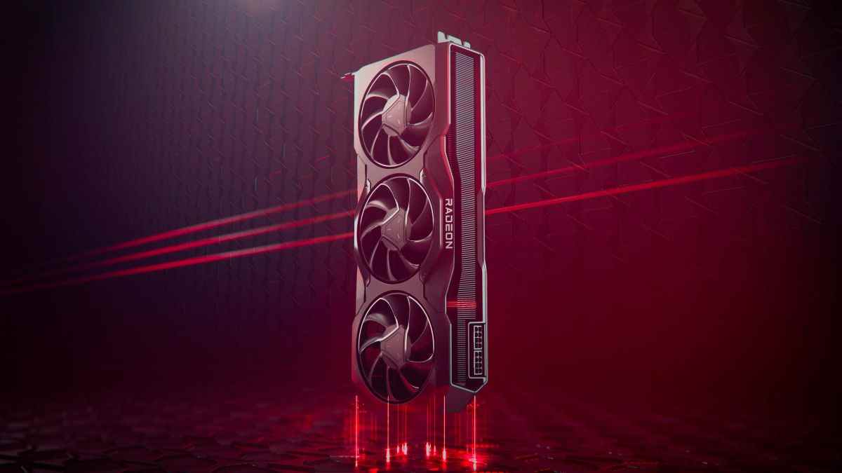 AMD RX 7900 XTX graphics card render