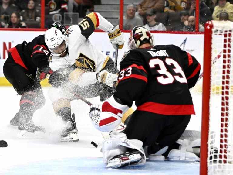 GARRIOCH : Le retour des Sénateurs échoue dans la défaite contre les Golden Knights