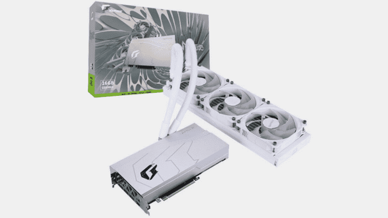 Le RTX 4080 Neptune OC coloré est livré avec un LCS en boucle fermée, un TGP de 380 W