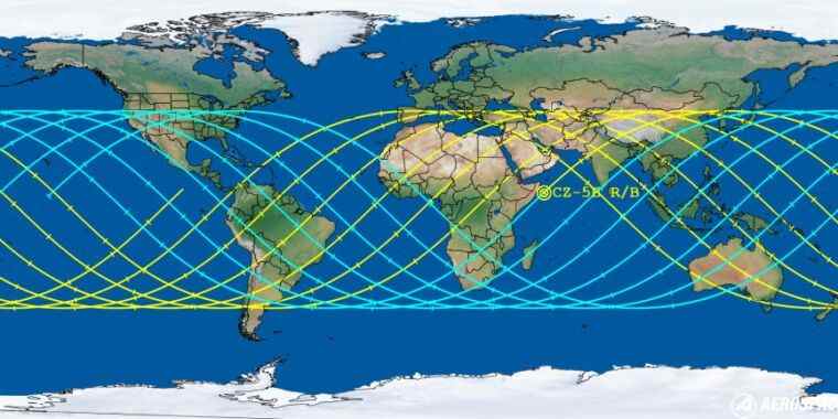 La chute d’une fusée chinoise devrait entrer dans l’atmosphère terrestre dans « Nous espérons qu’ils tiendront compte de la réaction à celle-ci. »  Eric Berger – 3 novembre 2022 12:51 UTC