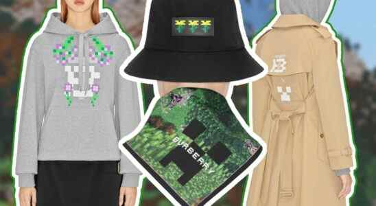 Aléatoire: Minecraft s'associe à Burberry pour créer des produits de fantaisie coûteux