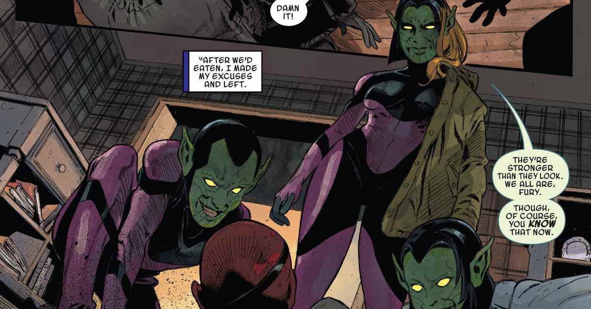 Dans la série Secret Invasion de Marvel, les Skrulls infiltrent les Avengers
