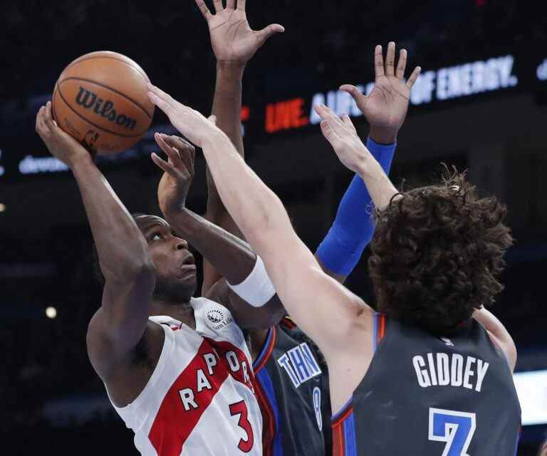 GANTER : Une soirée à oublier pour les Raptors à Oklahoma City