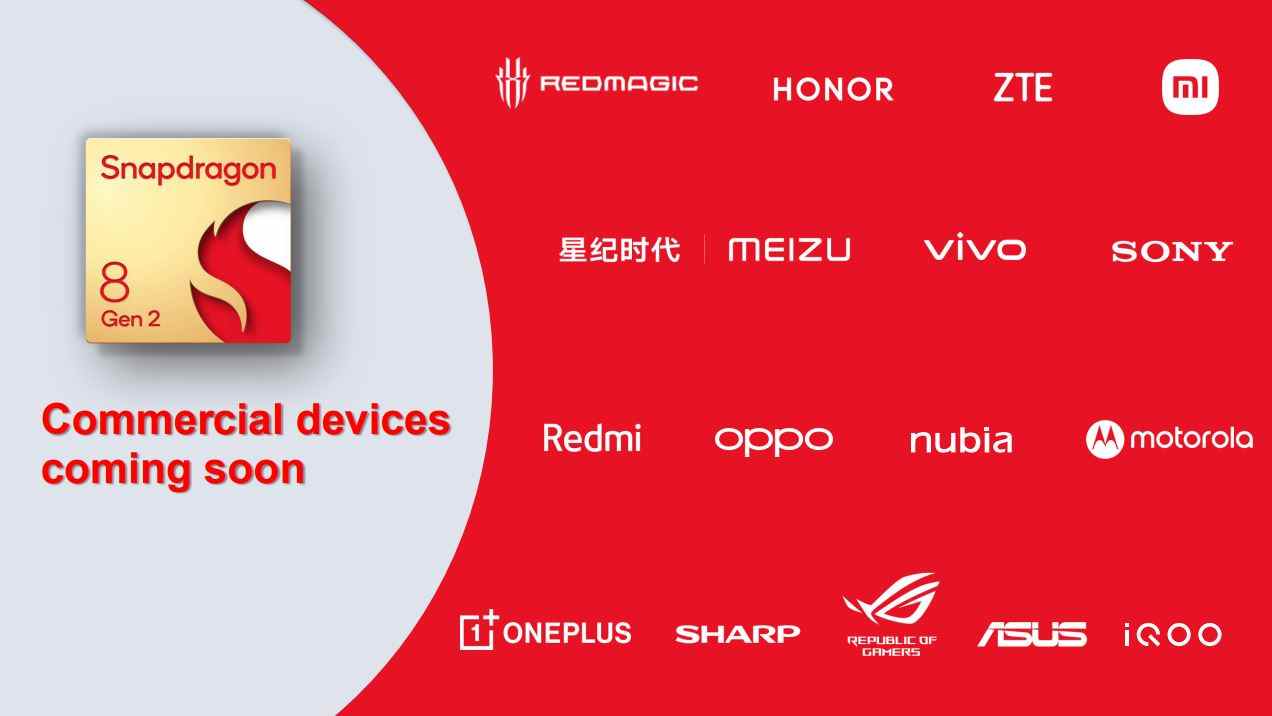 Partenaires OEM Qualcomm Snapdragon 8 Gen 2 vague un