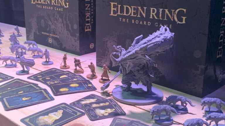 Elden Ring: The Board Game miniatures and boxes