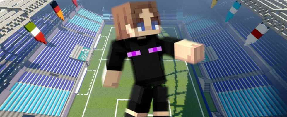 La carte Minecraft transforme le bac à sable en jeu de football compétitif