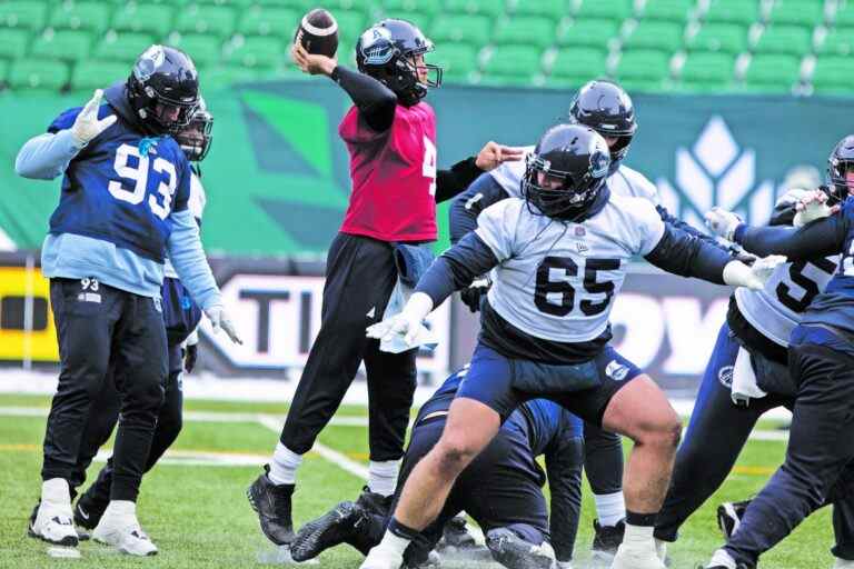 La ligne offensive des Argos prête à égaler le physique des Blue Bombers lors de la confrontation de la Coupe Grey