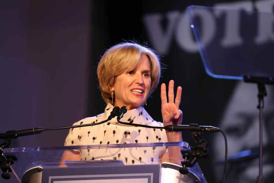 WASHINGTON, DC – 17 MAI: Kerry Kennedy prend la parole sur scène lors du gala inaugural de la Fondation John Lewis 2022 au The Schuyler at Hamilton Hotel le 17 mai 2022 à Washington, DC.  (Photo de Brian Stukes/Getty Images)