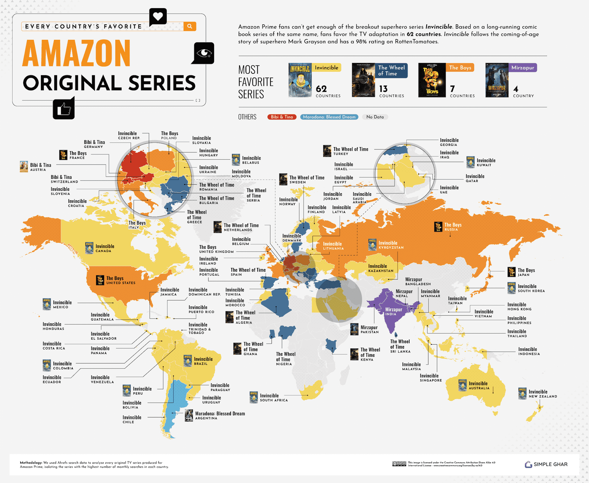 La série Amazon Prime Video préférée de chaque pays