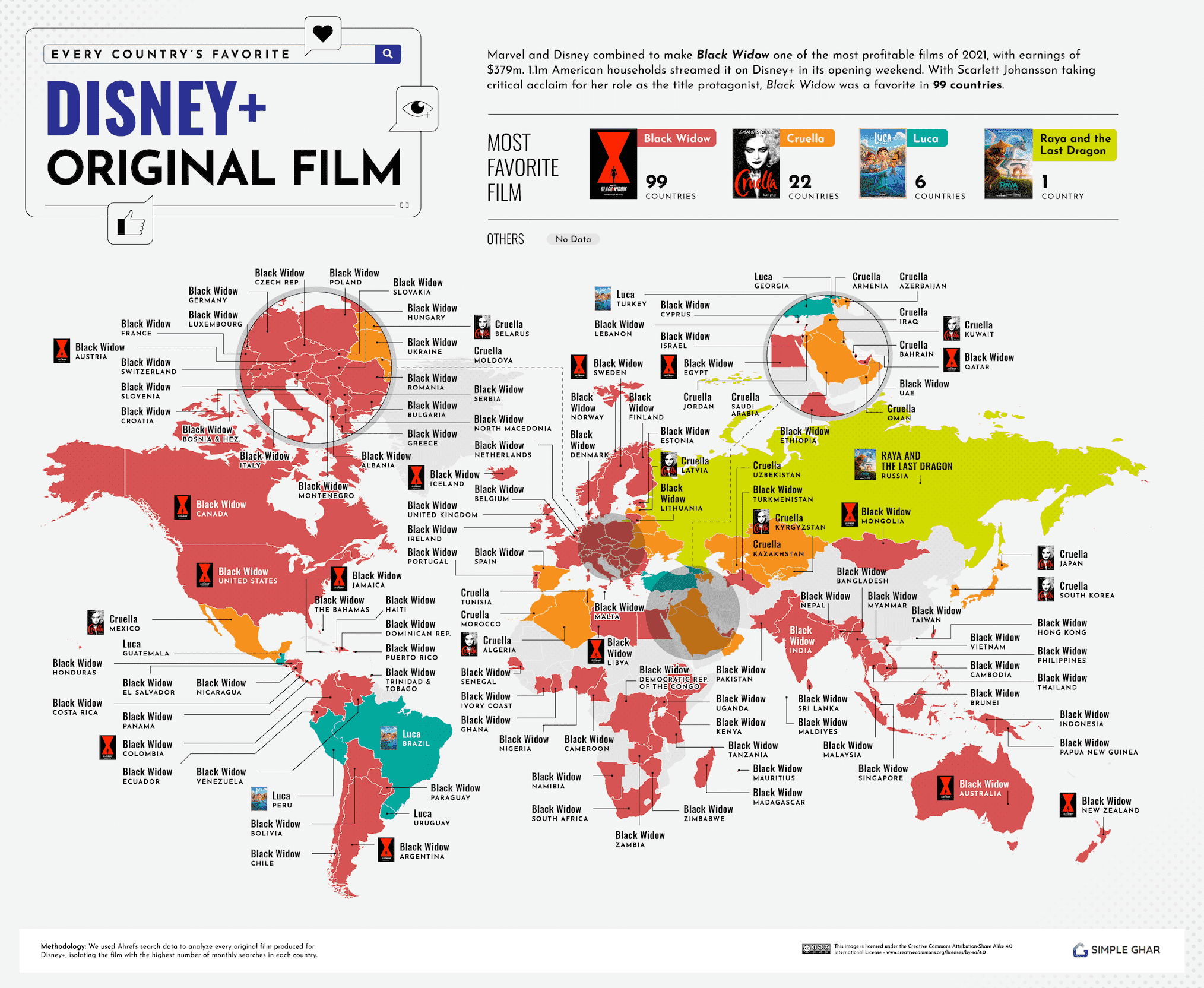 Le film Disney+ préféré de chaque pays